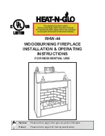 Heat-N-Glo RHW-44 Installation & Operating Instructions Manual preview