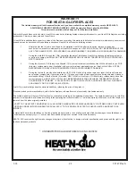 Preview for 24 page of Heat-N-Glo RHW-44 Installation & Operating Instructions Manual