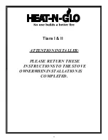 Preview for 43 page of Heat-N-Glo Tiara I Owner'S Instruction Manual