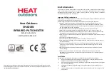 Предварительный просмотр 1 страницы Heat Outdoors SHADOW INFRARED PATIO HEATER Safety Instructions And Operation Manual