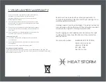 Предварительный просмотр 11 страницы Heat Storm HS-1000-WA User Manual