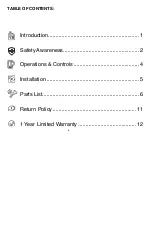 Preview for 2 page of Heat Storm HS-1500-TRC User Manual And Safety Instructions