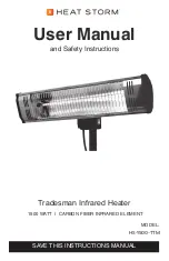 Предварительный просмотр 1 страницы Heat Storm Tradesman HS-1500-TTM User Manual And Safety Instructions