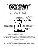 heat-timer Digi-Span TSC Pressure Installation & Operating Instructions Manual preview