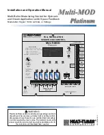 Preview for 1 page of heat-timer Multi-MOD Platinum Installation And Operation Manual