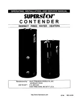 Heat Transfer SUPERStor SSC-119 Operating Operating, Installation And Service Manual preview