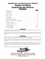 Preview for 3 page of Heat Wagon 950H(L) Installation And Maintenance Manual