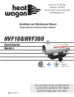 Preview for 1 page of Heat Wagon HVF180 Installation And Maintenance Manual