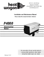 Heat Wagon P4000 Installation And Maintenance Manual preview