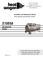 Heat Wagon S1505A Installation And Maintenance Manual preview