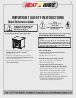 Preview for 2 page of Heat Wave EA1231 User Manual