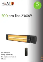 HEAT1 ECO pro-line 2300W Instructions Manual preview