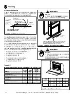 Preview for 22 page of Heat&Glo Montana-36 Owner'S Manual