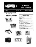 Preview for 1 page of Heatcraft Refrigeration Products 25005601 Installation And Operation Manual