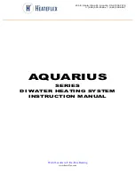 Heateflex AQUARIUS Series Instruction Manual preview
