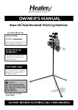 Heater Sports Base Hit BH199 Owner'S Manual preview