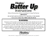 Heater Sports Batter Up Instructions Manual preview