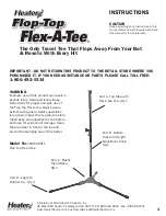 Preview for 1 page of Heater Sports Flop-Top Flex-A-Tee FTBT2499TT Instructions