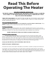 Preview for 1 page of Heater Sports Heater Combo HTR599ABF Instructions Manual