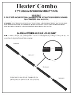 Preview for 2 page of Heater Sports Heater Combo HTR599ABF Instructions Manual