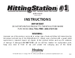 Heater Sports HittingStation 1 Instructions Manual предпросмотр