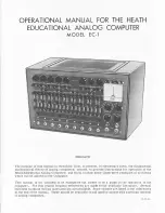 Предварительный просмотр 3 страницы Heath Company Heathkit EC-1 Operational Manaual