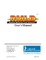 Preview for 1 page of Heath Consultants RMLD User Manual