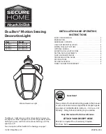 Preview for 1 page of Heath Zenith 012043 Installation And Operating Instructions Manual