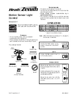 Предварительный просмотр 1 страницы Heath Zenith 5411 User Manual