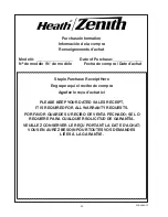 Предварительный просмотр 20 страницы Heath Zenith 5411 User Manual