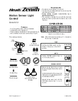 Heath Zenith 5412 User Manual preview