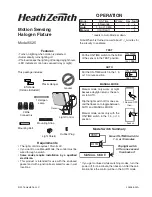 Heath Zenith 5525 Operating Instructions Manual предпросмотр