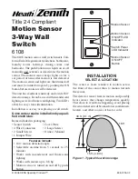 Предварительный просмотр 1 страницы Heath Zenith 6108 Installation Manual