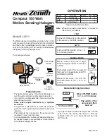 Heath Zenith AC5511-BZ - Ace Decorative Micro Halogen Quartz Motion Sensor Owner'S Manual предпросмотр