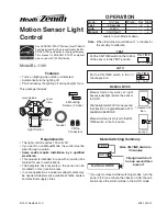 Preview for 1 page of Heath Zenith BL-1100 Manual