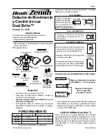 Preview for 5 page of Heath Zenith DUAL BRITE SL-5597 Quick Start Manual