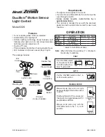 Preview for 1 page of Heath Zenith DualBrite 5326 User Manual