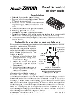 Preview for 8 page of Heath Zenith Heath/Zenith Lighting Control Panel Quick Start Manual