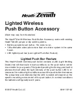 Preview for 1 page of Heath Zenith Lighted Wireless Push Button Accessory Owner'S Manual