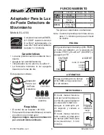 Preview for 6 page of Heath Zenith Motion Sensing Post Light Adapter SL-4100 Owner'S Manual