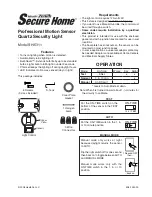 Heath Zenith Secure Home SH-5311 Owner'S Manual preview