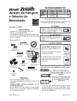 Preview for 5 page of Heath Zenith SL-5525 User Manual