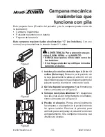 Preview for 10 page of Heath Zenith SL-6510 - Heath - Wireless Chime Owner'S Manual