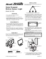 Heath Zenith SL-7001 User Manual preview