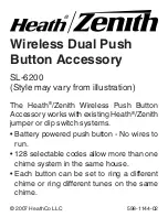 Heath Zenith Wireless Dual Push Button Accessory SL-6200 Owner'S Manual preview