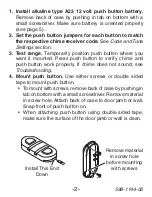 Preview for 2 page of Heath Zenith Wireless Dual Push Button Accessory SL-6200 Owner'S Manual