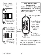 Preview for 5 page of Heath Zenith Wireless Dual Push Button Accessory SL-6200 Owner'S Manual