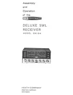 Heathkit Delux SWL GR-54 Assembly And Operation Manual preview