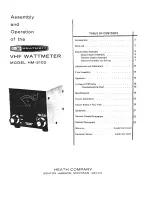 Preview for 3 page of Heathkit Heathkit HM-2102 Assembly Manual