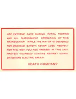 Preview for 3 page of Heathkit HW-101 User Manual